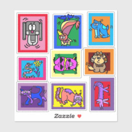 Adesivo Arte de Animais de Emergência