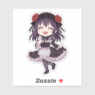 Adesivo Arte de Boneca de Cosplay Chibi da Shizuku-tan