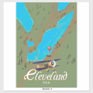 Adesivo Arte de impressão de pôster de viagem vintage de C