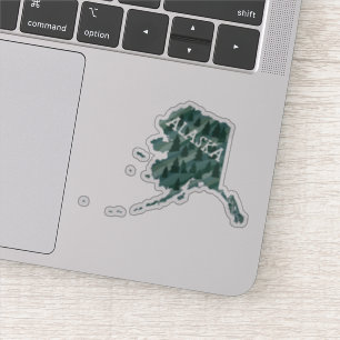 Adesivo Arte de Lápis Colorida do MAP ALASKA