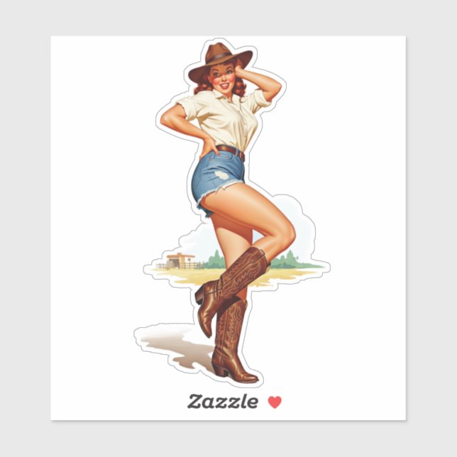 Adesivo Arte de Pin-up da Revolta (Folha)