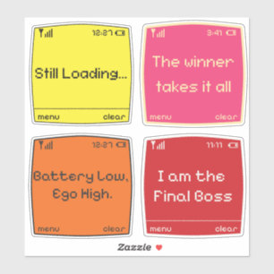 Adesivo Arte de Pixel Retro