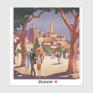 Adesivo Arte de Verão Vintage Grasse
