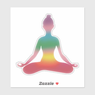 Adesivo Arte de Yoga Meditativo