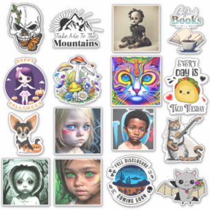 Adesivo Arte Digital Crânio e Borboleta