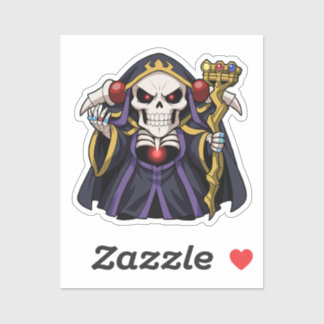 Adesivo Arte do Overlord Chibi Ainz Ooal Gown