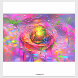 Adesivo Arte Floral Surreal