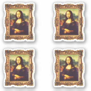 Adesivo Arte Renascentista com estrutura: Mona Lisa pelo P