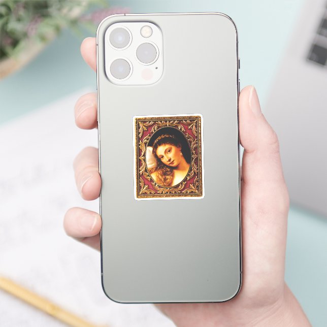 Adesivo Arte Renascentista com estrutura: Vênus Urbino por (Telefone)