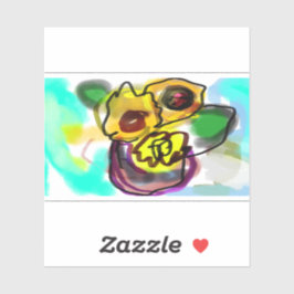 Adesivo Arte sunflores legal