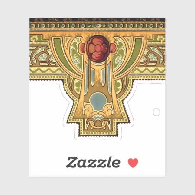 Adesivo Artes e Artesanatos, artífices ou Rosas de Estilo  (Folha)