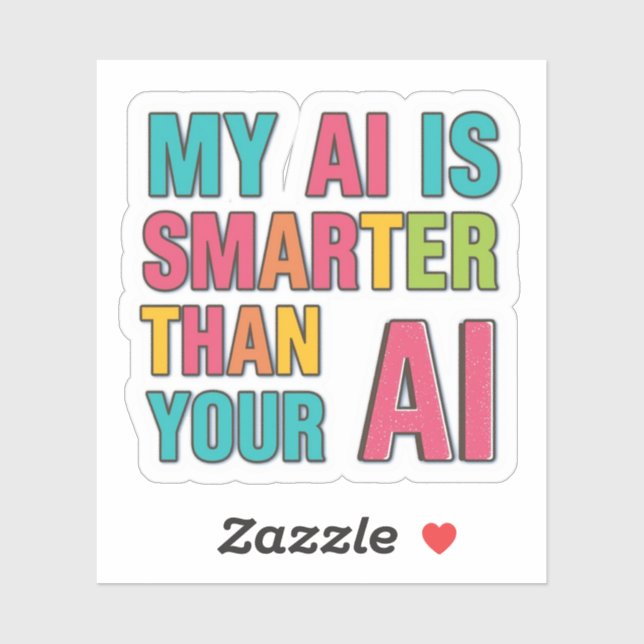 Adesivo Artificial intelligence sticker (Folha)