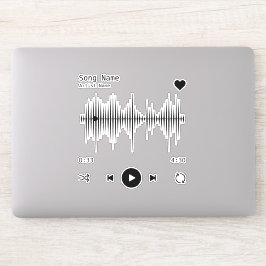 Adesivo Artista e Música do Player Personalizado