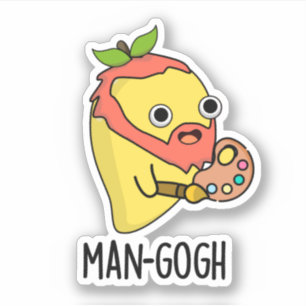 Adesivo Artista Engraçado Mango Pun