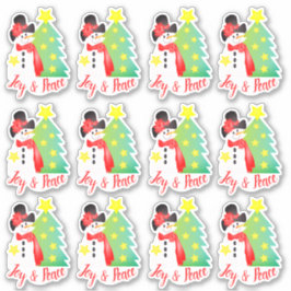 Adesivo Artista Snowman Themed