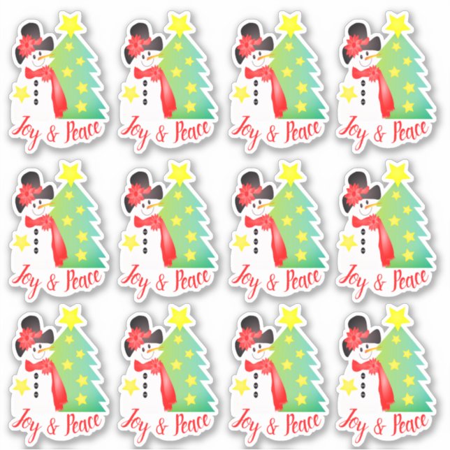 Adesivo Artista Snowman Themed (Frente)