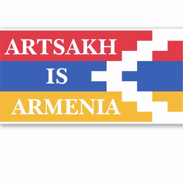 ADESIVO ARTSAKH É ARMÊNIA (Frente)