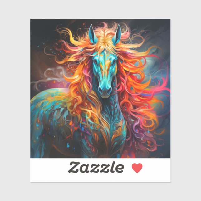 Adesivo Artsy Horse (Folha)