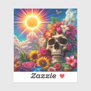 Adesivo Artsy Skull