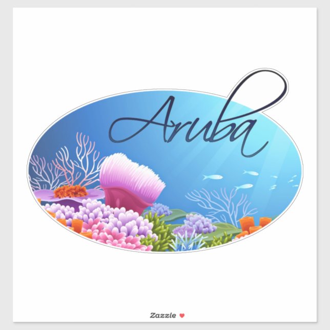 Adesivo Aruba decal (Folha)