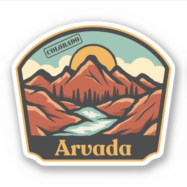 Adesivo Arvada, Colorado (Frente)