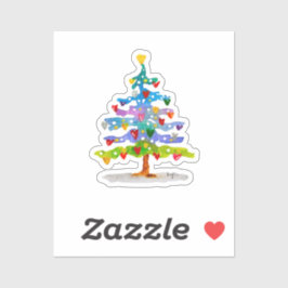 Adesivo Árvore Colorida