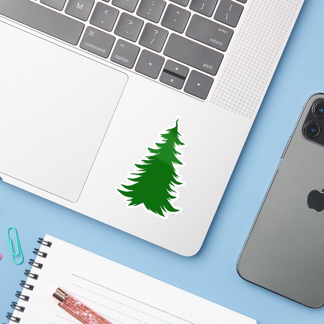 Adesivo Árvore de Natal (Notebook com iPhone)