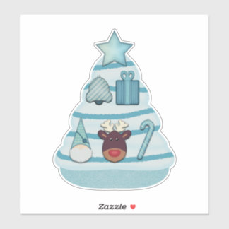 Adesivo Árvore de Natal com ornamentos