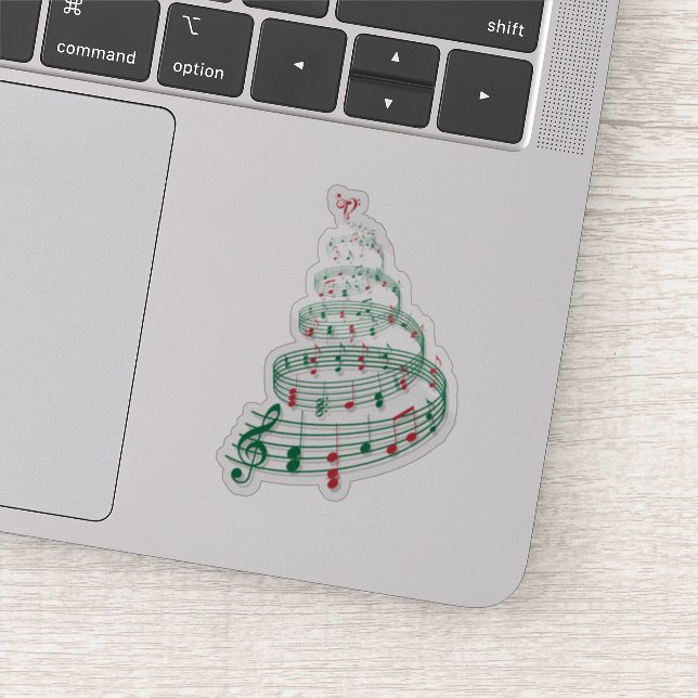 Adesivo Árvore de Natal de Música (Detalhe)