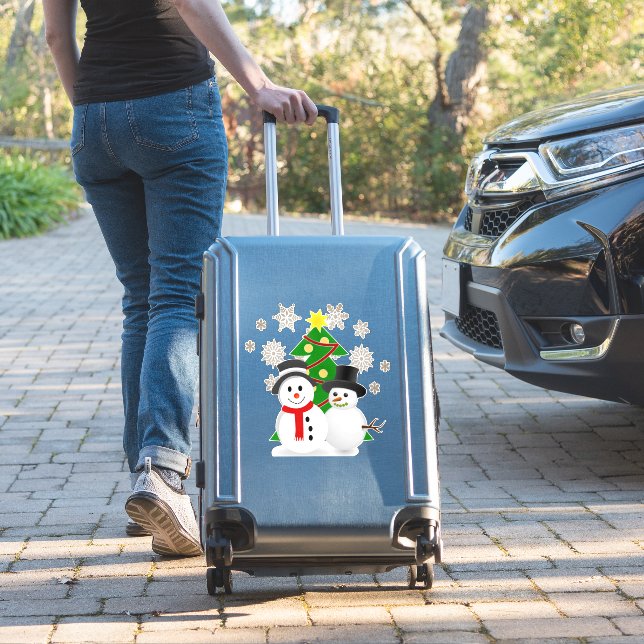 Adesivo Árvore de Natal e Neve (Mala Insitu)