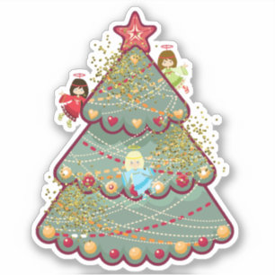 Adesivo Árvore de Natal e Vinil Sticker