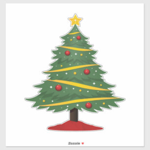 Adesivo Árvore de Natal Gelada para Decoração