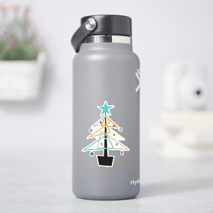 Adesivo Árvore de Natal Retrospectiva do Meio século Geo