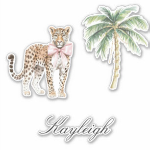 Adesivo Árvore Tropical Chita Leopardo