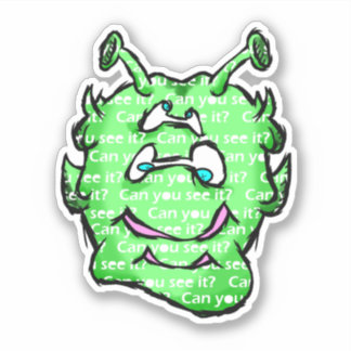 Adesivo As Alienígenas Zippy Trippy podem ficar