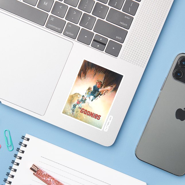 Adesivo As Goonies Caveram Arte Teatral (Notebook com iPhone)