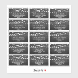 Adesivo As Luzes De Corda Na Coleção De Casamentos De Chal