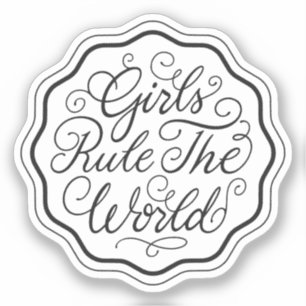 Adesivo As Meninas Governam O Mundo