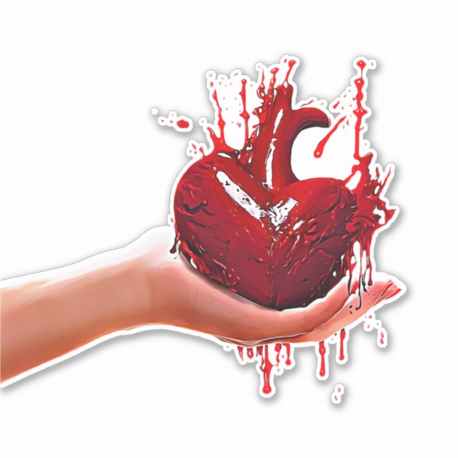 Adesivo As mulheres seguram a maldita Arte do gótico Cardí (Frente)