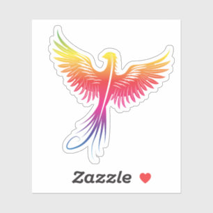 Adesivo Ascensão Phoenix das chamas