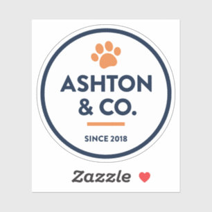 Adesivo Ashton & Co. K9 Academy 2c Paw Dark Sticker