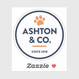 Adesivo Ashton & Co. K9 Academy 2c Paw Dark Sticker