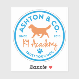 Adesivo Ashton & Co. K9 Logotipo da Academia 2c Luz