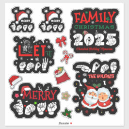 Adesivo ASL Christmas Stickers