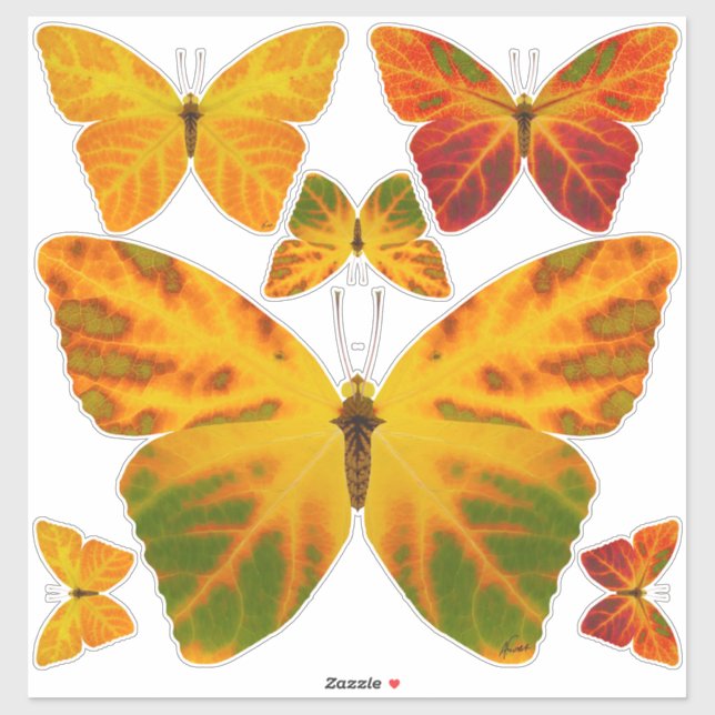 Adesivo Aspen Leaf Butterfly 1 (Folha)