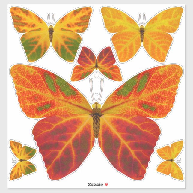 Adesivo Aspen Leaf Butterfly 2 (Folha)