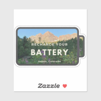 Adesivo Aspen Maroon Bells Recharge Sticker