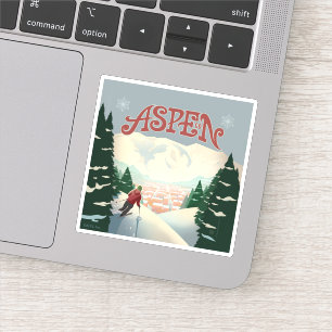 Adesivo Aspen Skier   Colorado