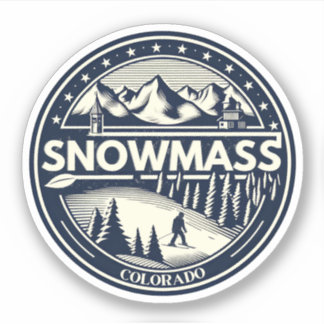Adesivo Aspen Snowmass | Presentes de esqui e snowboard Co