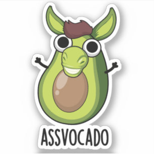 Adesivo Ass-vocado Funny Avocado Pun